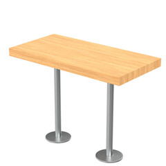 3d rendering illustration of a bar table