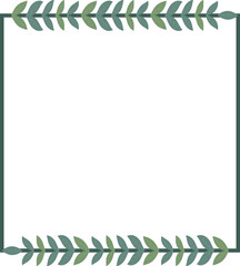 Leaf Square Border Frame