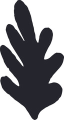 Obraz premium Abstract hand drawn shape, bold abstract brush stroke element, contemporary object