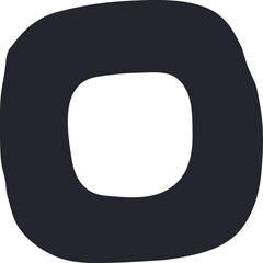 Abstract hand drawn shape, bold abstract brush stroke element, contemporary object