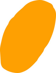 Abstract hand drawn shape, bold abstract brush stroke element, contemporary object