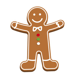 Gingerbread man holidays cookies