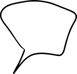 Obraz premium Doodle bubble speech. Cartoon style. Business communication Concept graphic design element. Dialog frame. Cloud, Chat message icon.