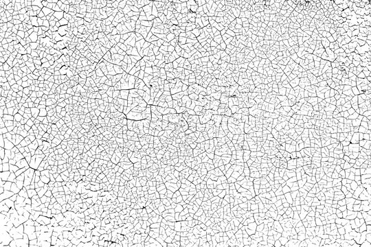 Finely cracked texture with transparent background - easy to create abstract scratched, cracked effects