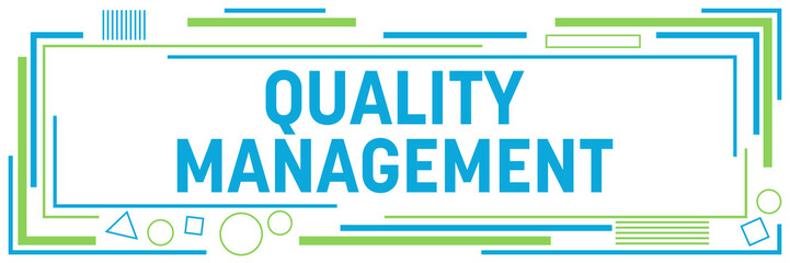 Quality Management Lines Squares Shapes Horizontal Green Blue 