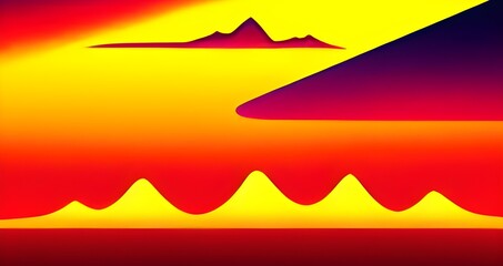 Obraz premium Colorful abstract psychedelic illustration, surreal op art linear curves in hyper 3D perspective, crazy distorted design, drug hallucination delirium