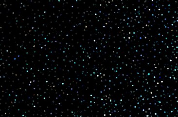 Sparkles cloud formless on black background. Glitter textured template.