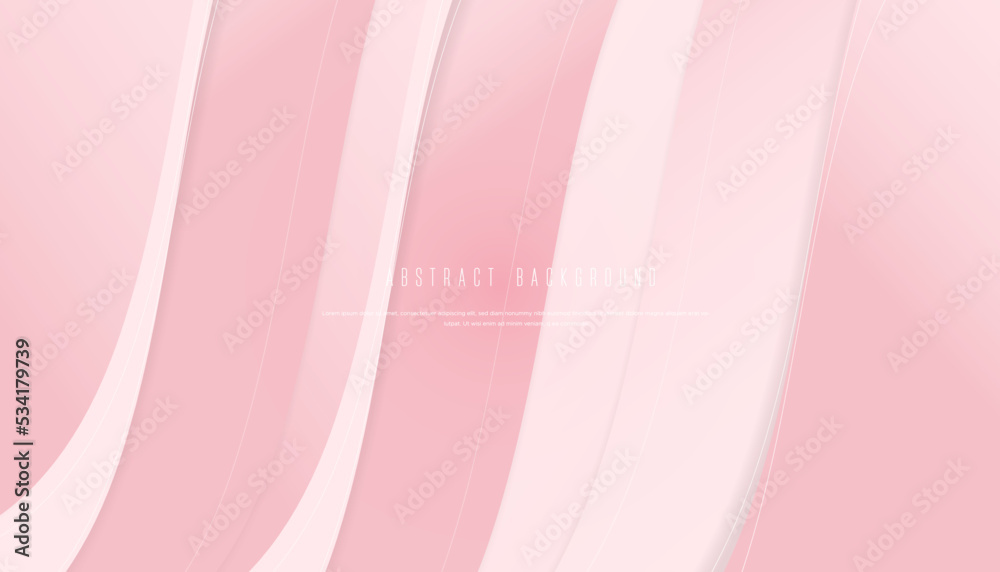 Wall mural abstract wave background with pink color template vector