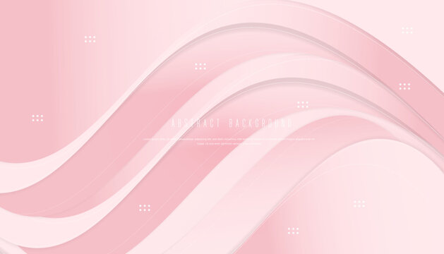 abstract wave background with pink color template vector