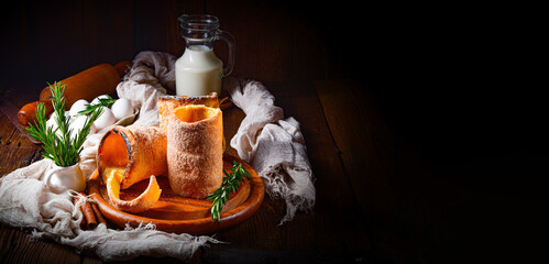 Trdelnik is a traditional pastry originating from Slovakia and the Czech Republic