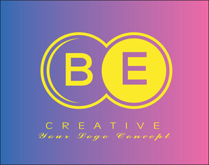 BE two Letter Logo Concept