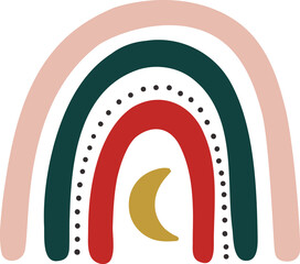 Decorative christmas fun baby rainbow