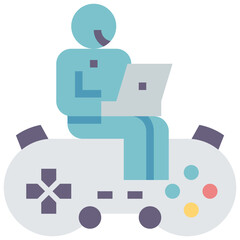 developer modern line style icon