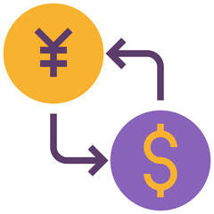 currency modern line style icon
