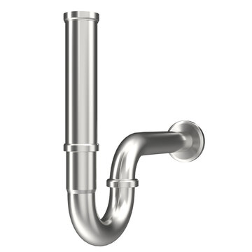 3d rendering illustration of a basin sink siphon