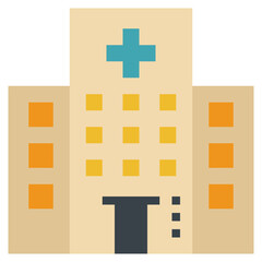 hospital modern line style icon