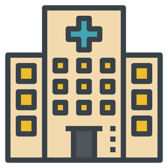 Obraz premium hospital modern line style icon
