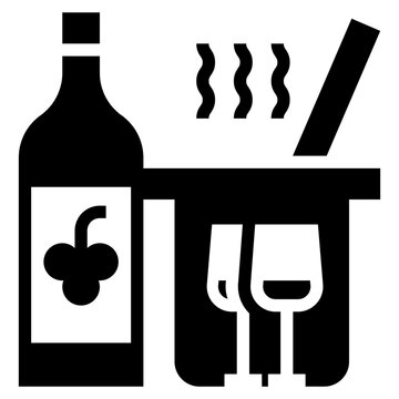 Cookbook Modern Line Style Icon