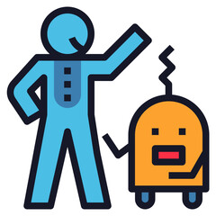 assistant modern line style icon