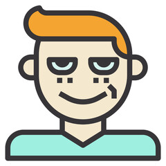 addiction modern line style icon