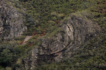 Synclinal fold in the mountains of Serra do Courel
