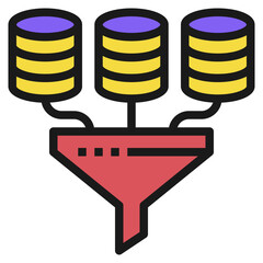 data modern line style icon