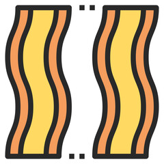bacon modern line style icon