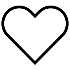 heart modern line style icon