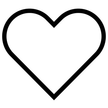 heart modern line style icon