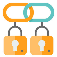 blockchain modern line style icon