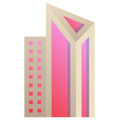 building modern line style icon