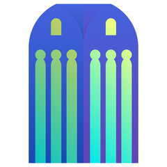 building modern line style icon