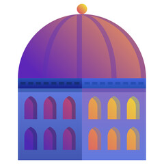 building modern line style icon