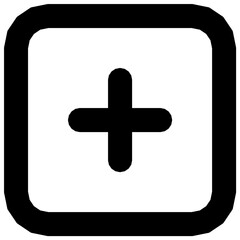 Obraz premium add modern line style icon