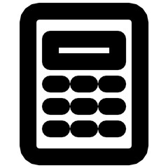 calculator modern line style icon