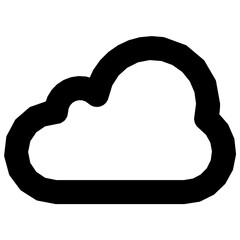 cloud modern style icon