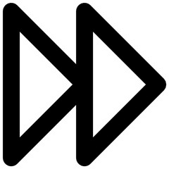 forward modern line style icon