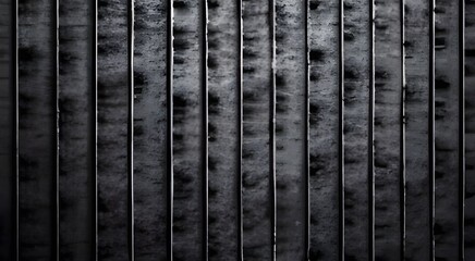 Vintage Black wash brick wall texture for design. Panoramic background for your text or image.