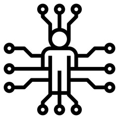 connection modern line style icon