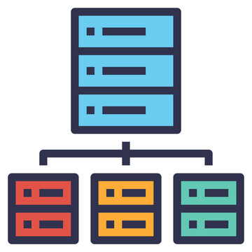 Database Modern Line Style Icon