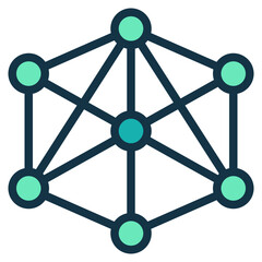 connection modern line style icon