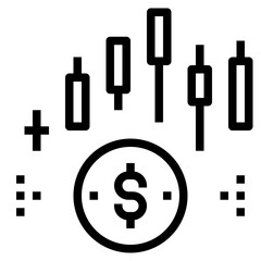 dividend modern style icon