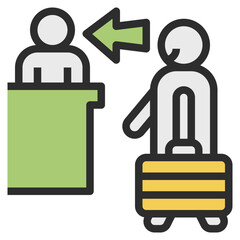 check modern line style icon