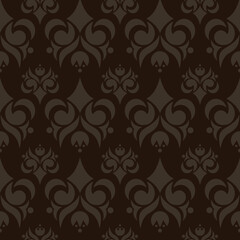Seamless vintage wallpaper background for design.