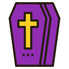 Obraz premium coffin modern line style icon
