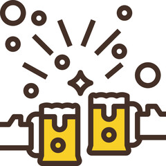 cheers modern line style icon