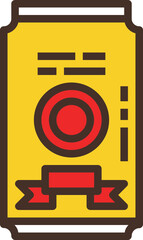 can modern line style icon