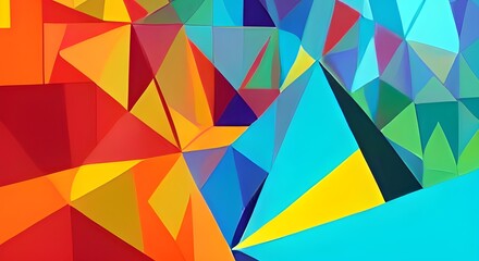 Fototapeta na wymiar Colorful abstract geometric pattern design in retro style.
