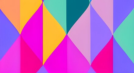 Colorful abstract geometric pattern design in retro style.