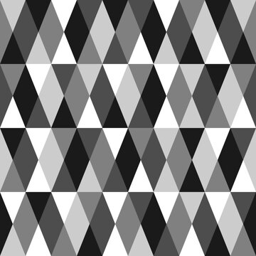 Seamless pattern with diamonds and triangles.